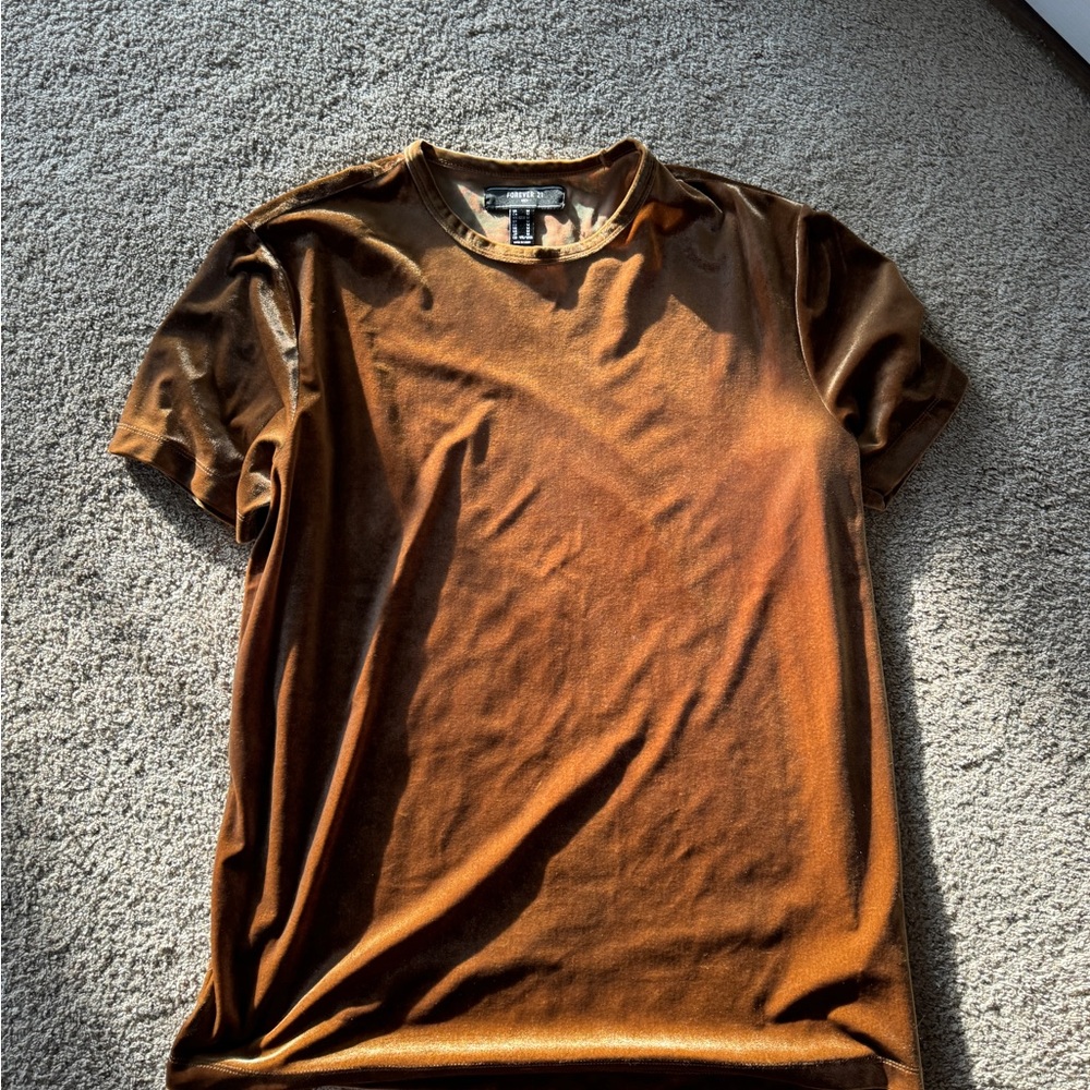 Forever 21 Brown Short Sleeve Tee